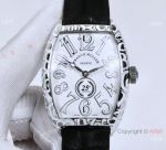 Replica Franck Muller Cintree Curvex SS White Arabic Face Watch - 25th Anniversary Special Edition